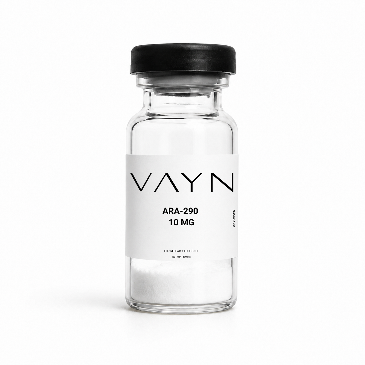 ARA-290: Also known as cibinetide, ARA-290 is a synthetic 11-amino-acid peptide derived from the helix B region of erythropoietin (EPO). Studied for selective activation of the innate repair receptor (EPOR/CD131), with research focused on inflammatory signaling, tissue-protective pathways, peripheral nerve function, and cellular responses to injury without the erythropoietic activity associated with full-length EPO.